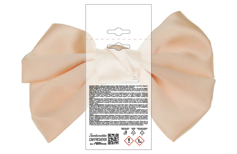 Šablona pro personalizované balení osvěžovače do auta, vůně:﻿KHLOE-K